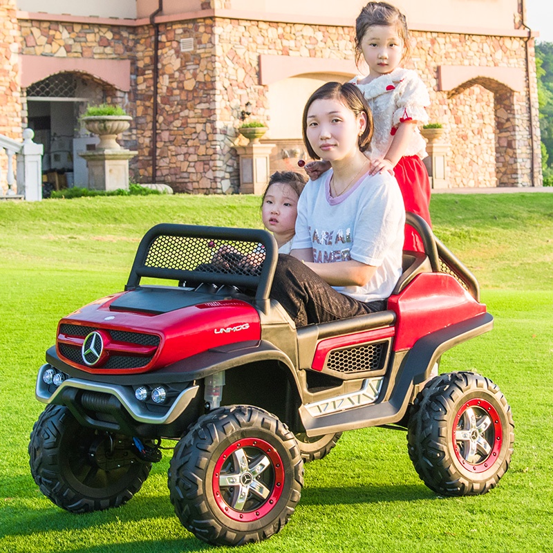 【保固360天】賓士大型越野兒童電動車可坐大人四輪遙控汽車小孩寶寶玩具車超大雙人