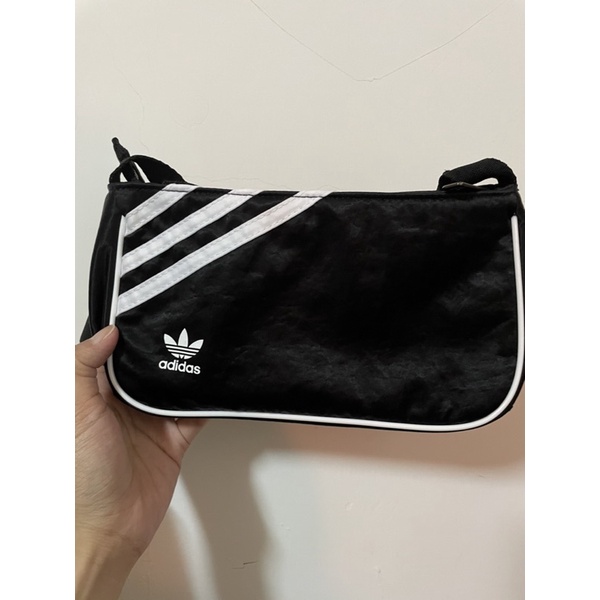 愛迪達 adidas 三葉草 MINI AIRLINER BAG 斜背包 側背包 運動包 迷你包 黑