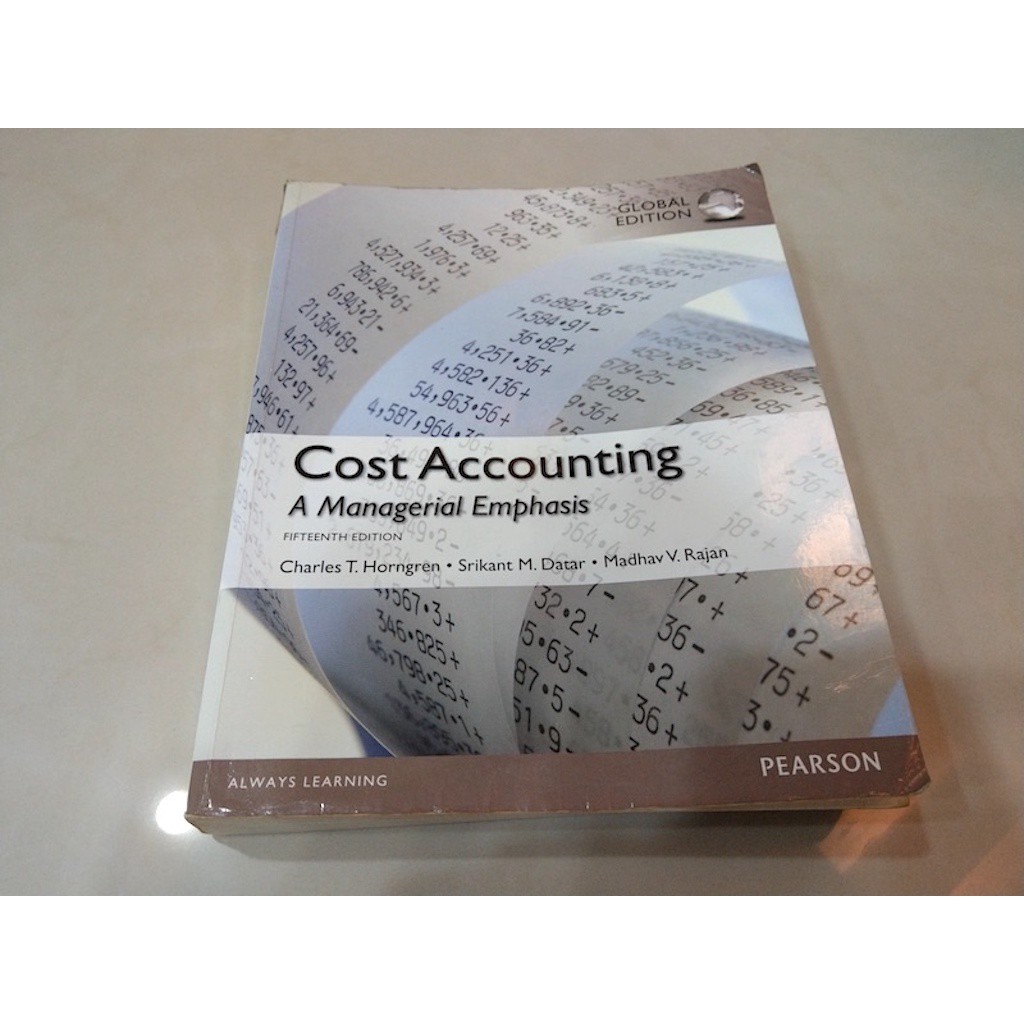 些許劃紀 | 成本會計學 Cost Accounting: A Managerial Emphasis【15版】
