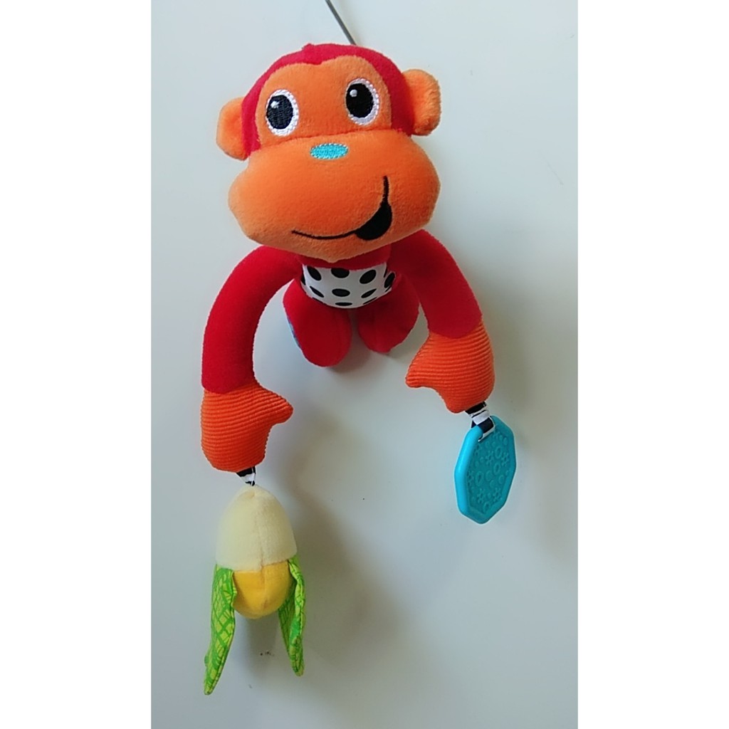 Infantino／可拉拉手的小猴車掛布玩偶~正品尾貨,非仿貨~