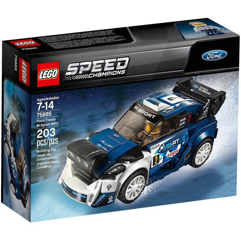 【全新未拆】LEGO 樂高 75885 speed 系列 福特 ford fiesta 盒組後面盒損