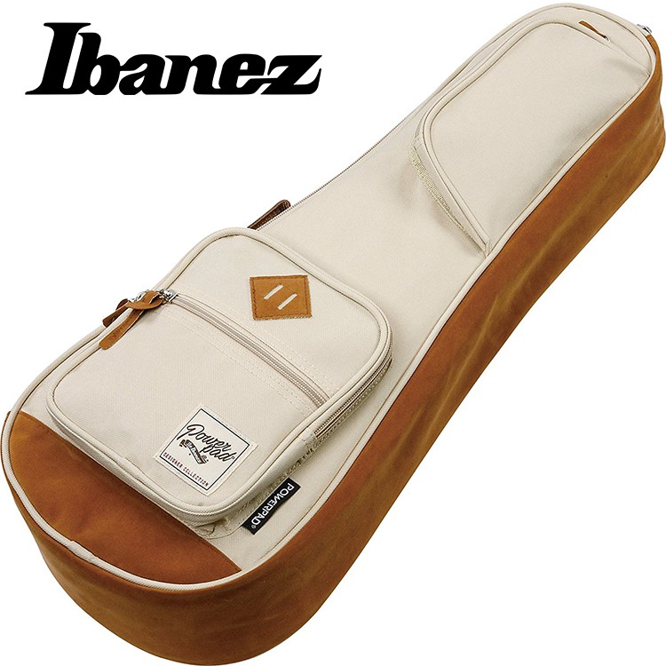 日本 IBANEZ POWERPAD 15mm厚 烏克麗麗袋 烏克麗麗背袋 烏克麗麗琴袋 23吋 米白色