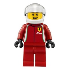 樂高人偶王 LEGO 速度之冠#75908 sc007 法拉利賽車手
