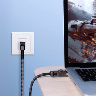 電競遊戲 八類CAT8類 萬兆網線 40Gbps傳輸 四面旋轉 RJ45 高速網路線 純銅線芯 路由器 小米有品 海備思