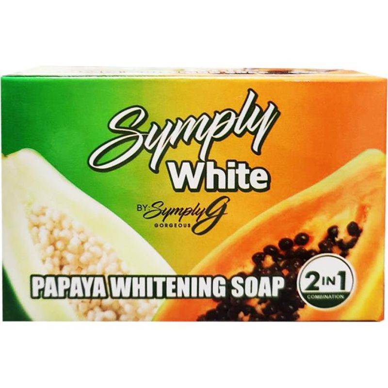 【Eileen小舖】(出清)菲律賓 Papaya Whitening Soap 2合一木瓜香皂 130g 美白皂 去角質