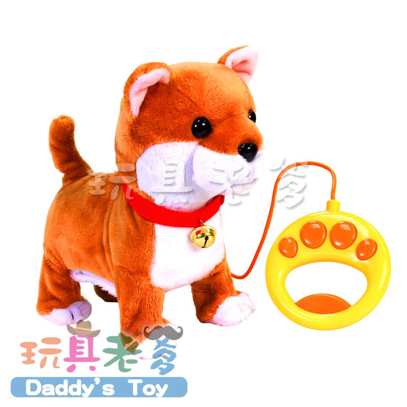 柴犬拉拉散步狗【玩具老爹】 #UB32079 寵物玩具 拉拉狗 會叫的狗 兒童玩具 玩具批發