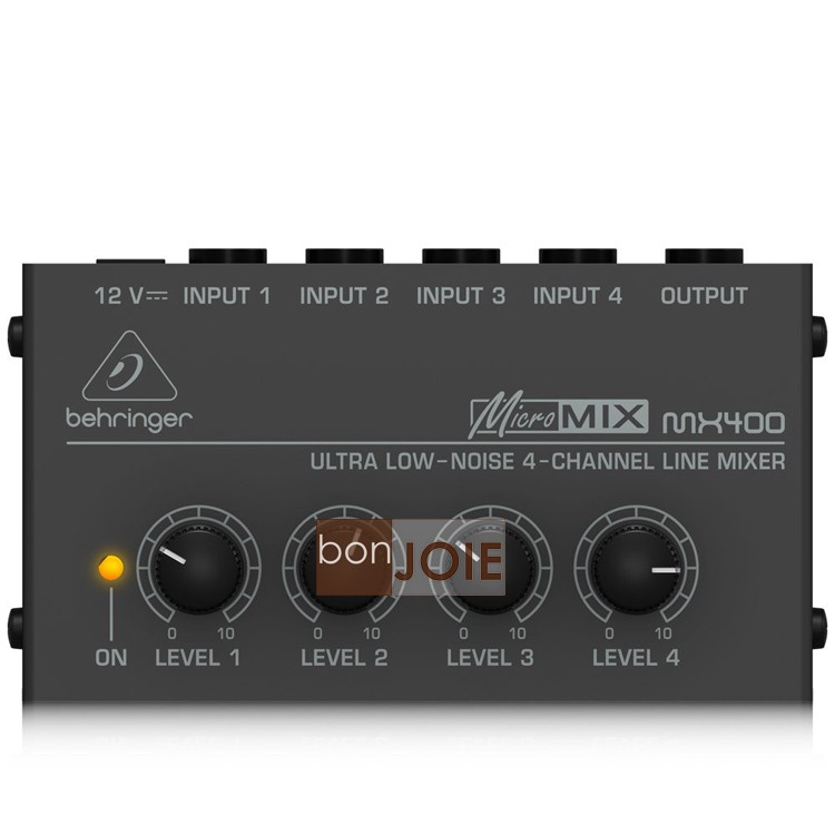 美規二頭插頭 Behringer MICROMIX MX400 迷你混音器 耳朵牌 口袋型四軌混音器 單聲道輸出