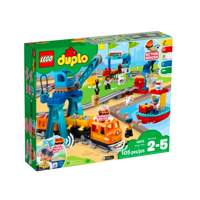 『現貨』LEGO 10875	Duplo-貨運列車  盒組    【蛋樂寶】