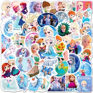 100 個 / 套 ❉ 冰雪奇緣系列 C 貼紙 ❉ 迪士尼公主: Anna & Elsa DIY 時尚行李筆記本電腦滑板