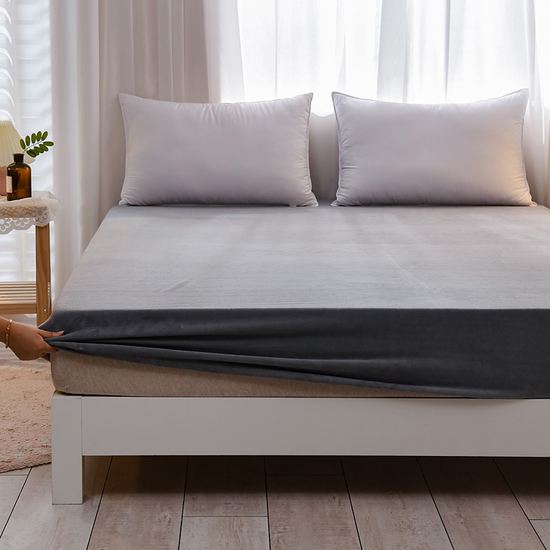 多色可選 冬季保暖法蘭絨保潔墊 水晶絨寶寶絨床包 單人床包 雙人床包 加大床包 床罩 床單 加厚床包 輕盈保暖