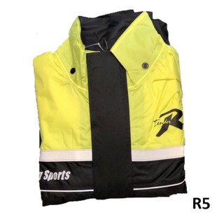 天德牌雨衣 R5 兩件式風雨衣（上衣加強+側開式揹包）螢光黃 隱藏式雨鞋套 天德牌 新R2 進階版 雨衣《淘帽屋 》