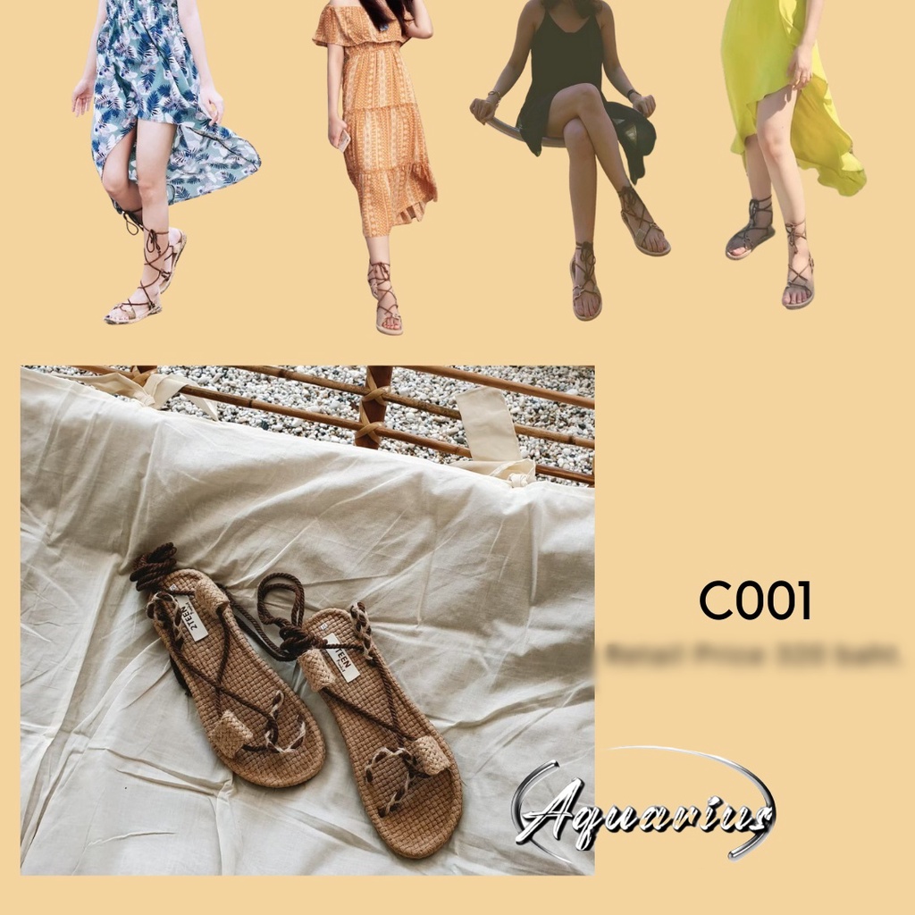 泰國🇹🇭2TEEN (C001)手工拖鞋 手工涼鞋 夾腳拖鞋 沙灘拖鞋 編織涼鞋 現貨預購