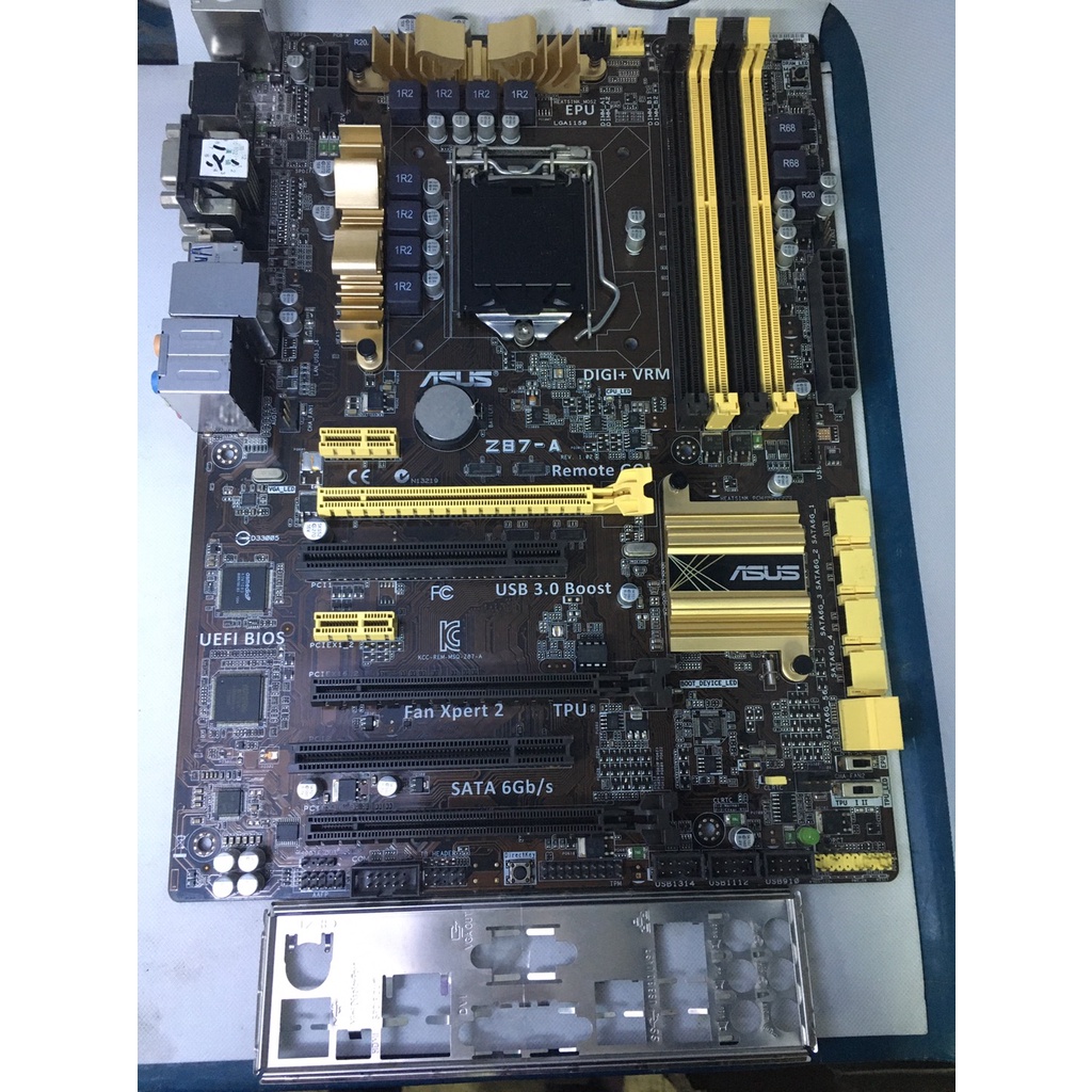 38@ASUS 華碩 Z87-A DDR3 USB3 SATA3 1150 ATX 主機板 附檔板&lt;二手良品&gt;