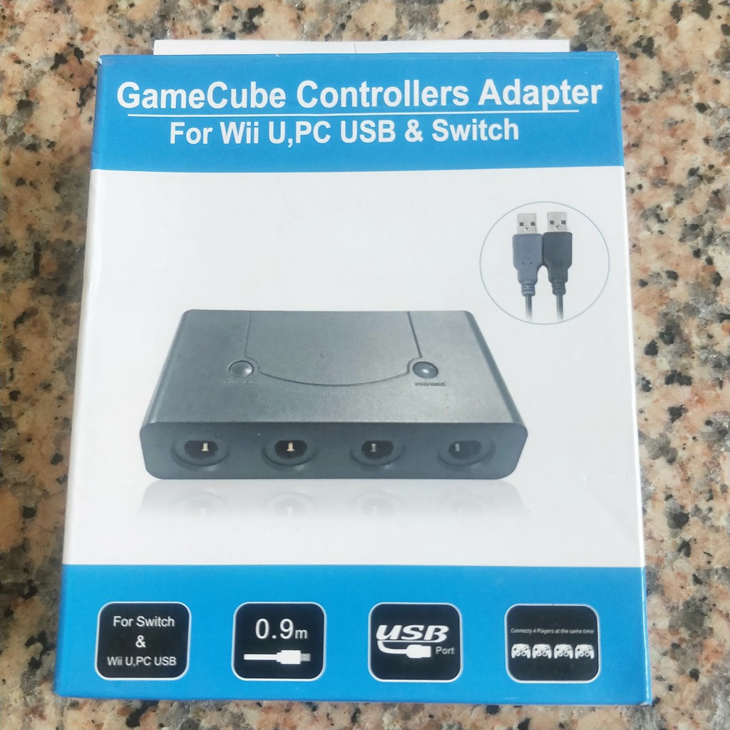 任天堂原廠 副廠wii U Gc 轉接器手把轉接器 可直插ngc手把遊玩明星大亂鬥等遊戲 Pc Switch可用 蝦皮購物