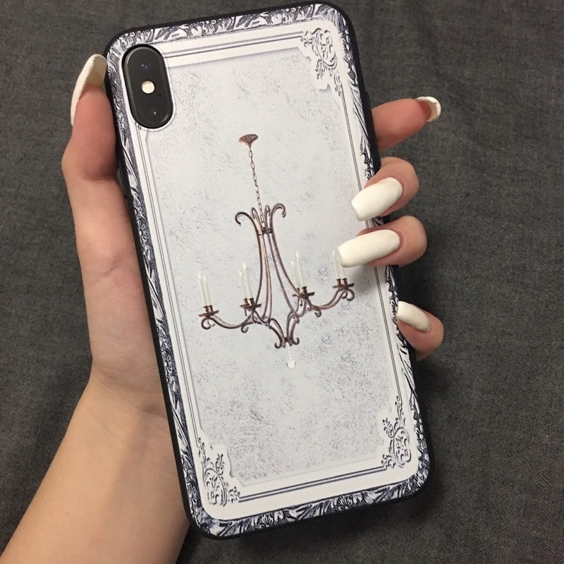Mi Mi 復古法式歐洲宮廷吊燈造型微浮雕iphone 678 X Xs Xsmax Xr 11 軟殼手機殼 蝦皮購物