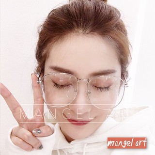 [mangel art] 防藍光造型眼鏡韓版大框金屬框時尚潮流行復古著y2k框眼鏡推薦韓國熱銷高質量日系無度數抖音