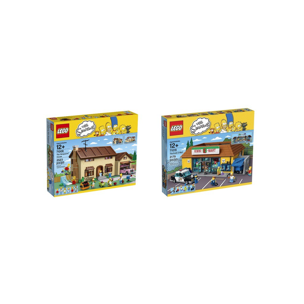 全新可刷卡LEGO樂高71006+71016 辛普森家庭合售