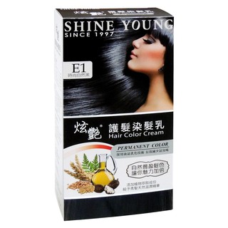 炫豔染髮護髮時尚自然黑40g(E1)