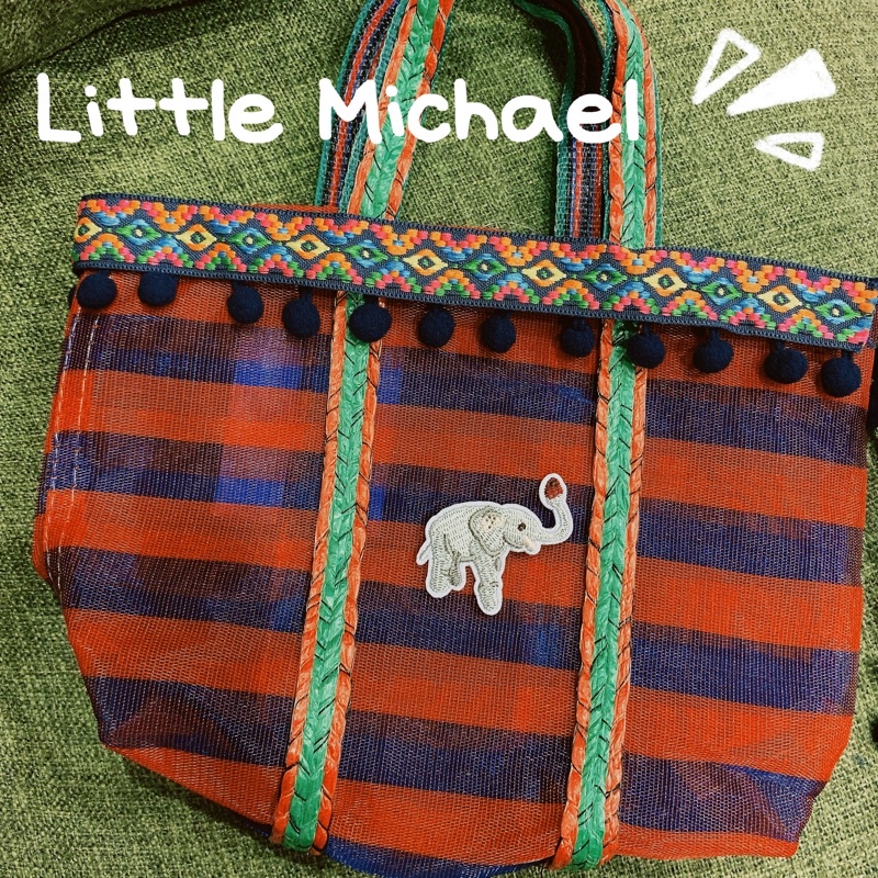 Little Michael‼️現貨‼️1號復古茄芷袋 系列❤️💚💙飲料袋 萬用袋