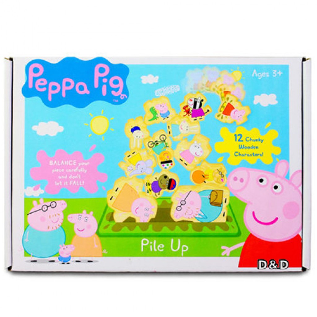 Peppa Pig 粉紅豬小妹 - 木頭堆高遊戲組