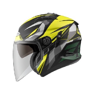 任我行騎士部品 ZEUS 瑞獅 安全帽 ZS-613B 613B 3/4罩 半罩 內藏墨鏡 AJ15 消光黑黃綠