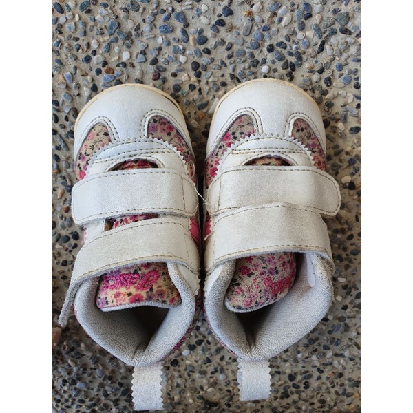 [二手現貨] 日本Asics 亞瑟士 碎花款 學步鞋 女童童鞋 運動童鞋 13.5號