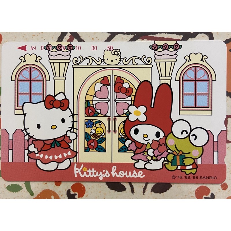 三麗鷗 Kitty’s house日本早期電話卡（無使用過）Sanrio