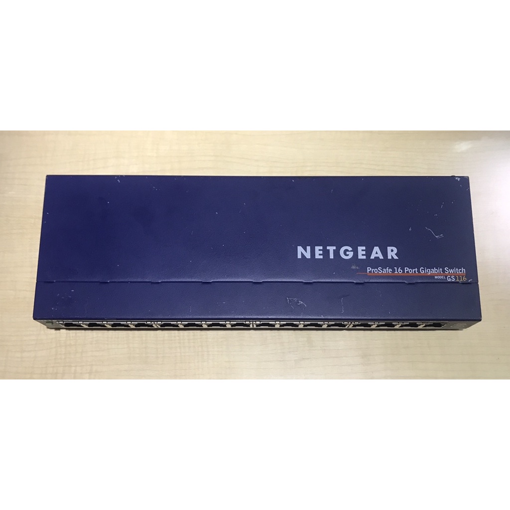 NETGEAR GS116 v1 16埠 Gigabit 無網管型交換器 鐵殼 靜音 散熱佳 16port