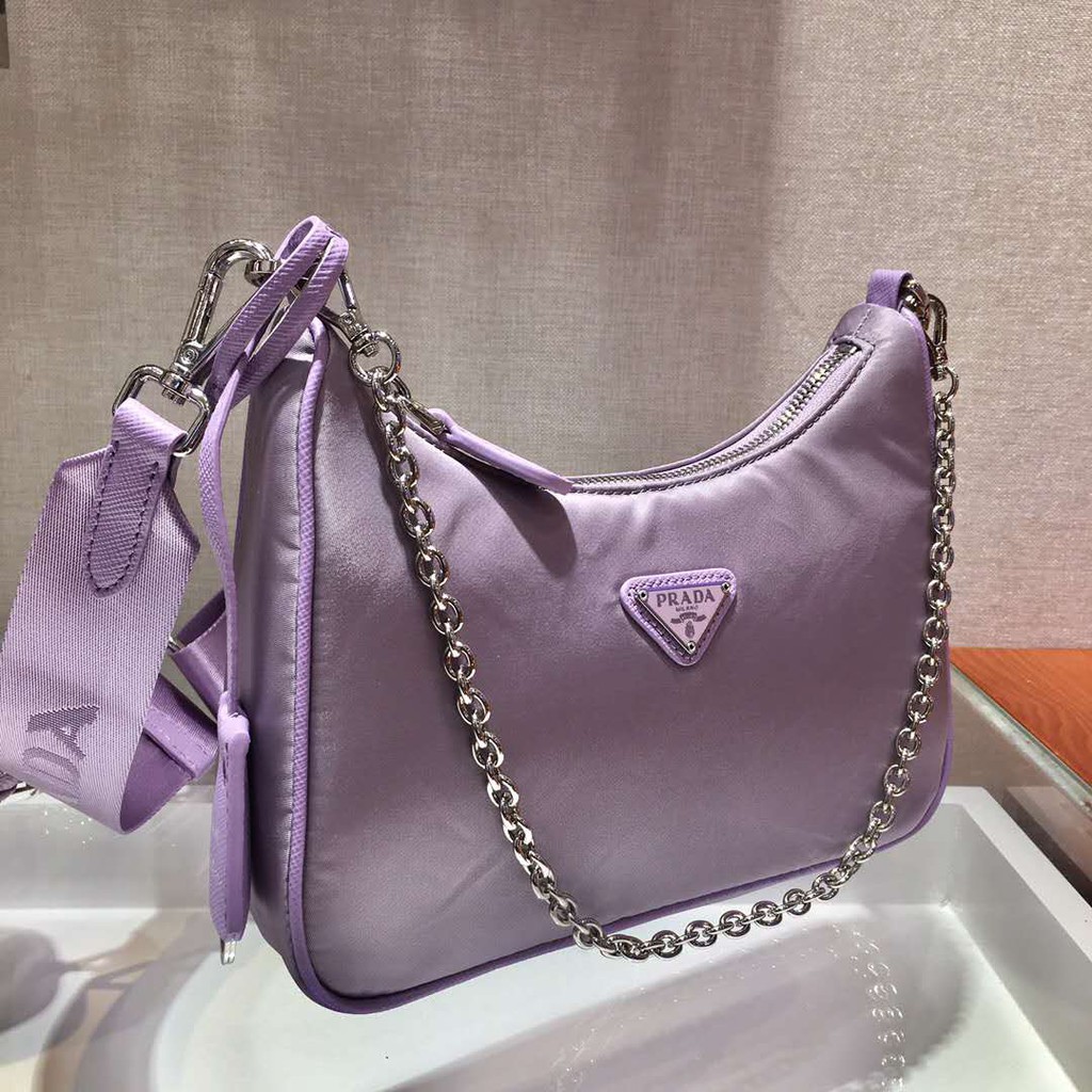 prada hobo purple