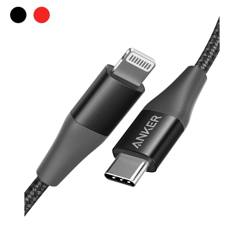 ANKER  USB-C to Lightning充電線兩入組 1.8M+0.9M 【裸裝+7日保固+總代理原廠公司貨】
