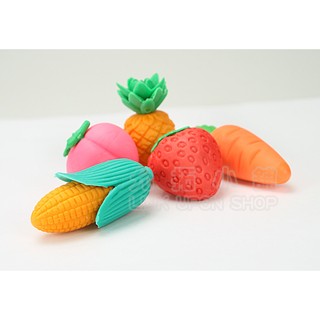 【允拓小舖】★蔬菜水果造型環保橡皮擦(5PCS/組)★環保無毒文具 不含可塑劑