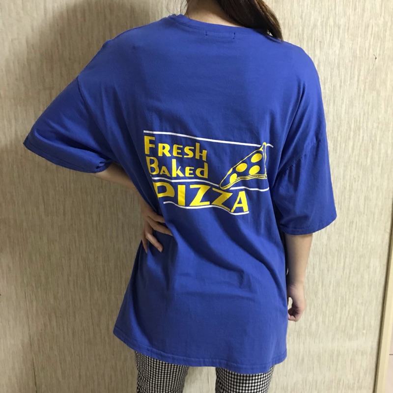 印花Pizza   T恤  微oversize