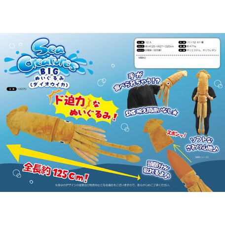 日本 海洋生物  正版 進口【老王賣娃娃】鯨鯊 鯊魚 烏賊 魟魚 絨毛娃娃 禮物 療癒 吊飾 玩偶  景品娃娃