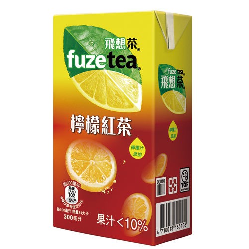 FUZE TEA 飛想茶 檸檬紅茶 鋁箔包 鋁箔 樂利包 利樂包 300ML
