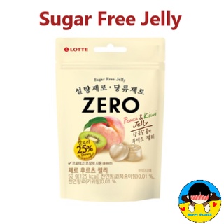 Lotte ZERO 零桃子和奇異果果凍 52g 水果果凍 無糖 韓國零食