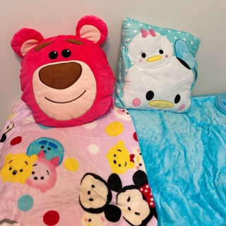 迪士尼 抱枕毯 熊抱哥 唐老鴨 抱枕暖手枕毛毯 三合一 抱枕 暖手枕 毛毯車用枕 靠枕 午睡枕 午安枕 毛毯 暖手枕