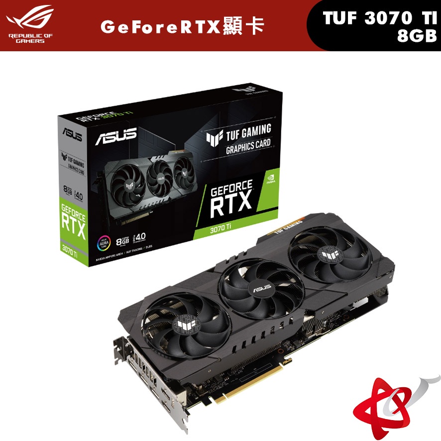 ASUS華碩 TUF Gaming GeForce RTX™ 3070 Ti 8GB GDDR6X 顯示卡