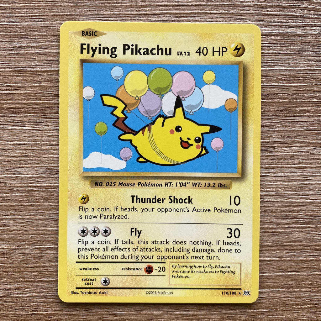 PTCG 2016 飛翔皮卡丘 Flying Pikachu 110/108 XY12 Evolutions 絕版