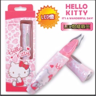 🎀我愛我要💖全新Hello Kitty LED燈修眉夾KT-130718台灣三麗鷗授權