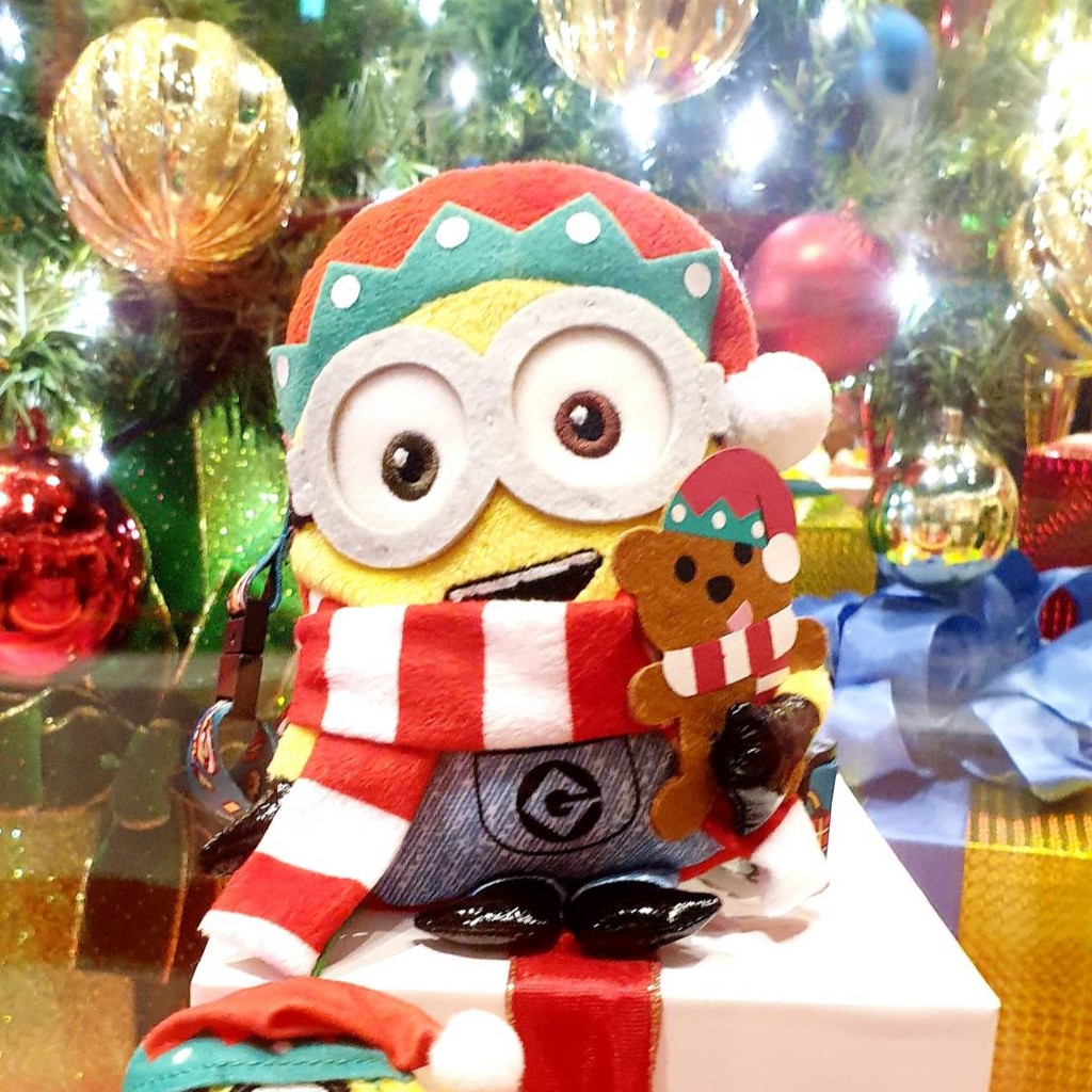 日本大阪環球影城小小兵minions 聖誕節期間限定聖誕提姆熊證件夾 票卡夾 零錢包 蝦皮購物