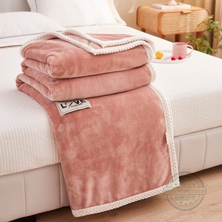 新款 純色毛毯 牛奶絨毛毯加厚 禮品毯 沙發蓋毯 午睡毯 加絨毛毯 小毯子 法萊絨毯子