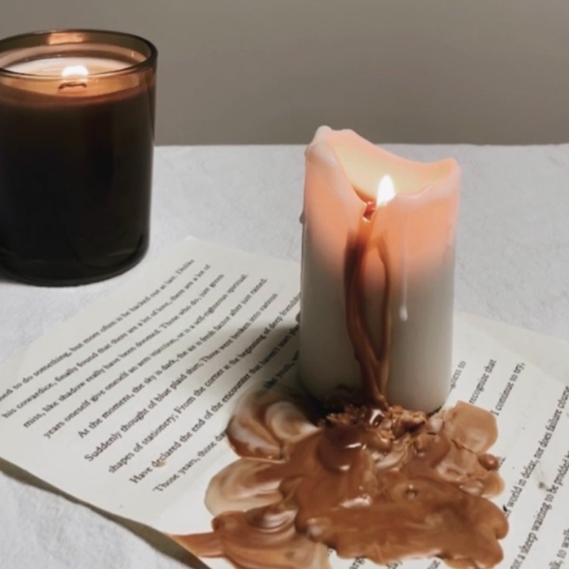 【神秘的柱狀熔岩蠟燭】香氛蠟燭 大豆蠟燭 送禮推薦 客製化熔岩蠟燭