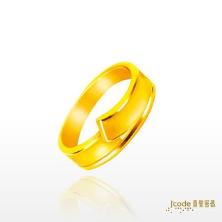 【J’code真愛密碼】長相廝守(對戒 男版) 9999純黃金 簡約 戒指 尾戒 防小人 好運