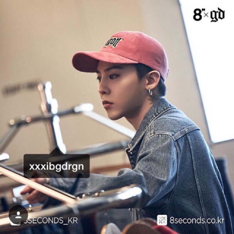 現貨8xgd Gd權志龍g Dragon X 韓國8seconds聯名商品 Dragon貼布可調式老帽 蝦皮購物