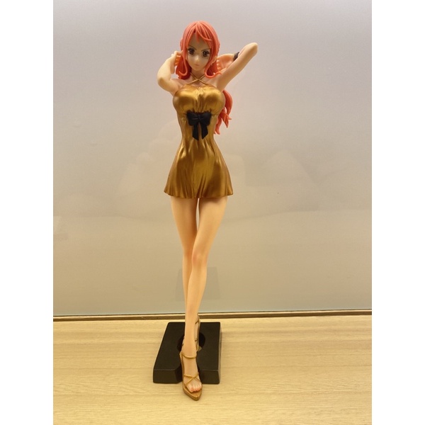 日本 🇯🇵 海賊王 航海王 劇場版 GOLD G&amp;G 娜美 金色洋裝 25公分 動漫 公仔 模型