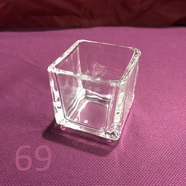 【蠟材行】69透明小方杯 | 玻璃杯 燭杯 蠟燭材料 蠟燭DIY