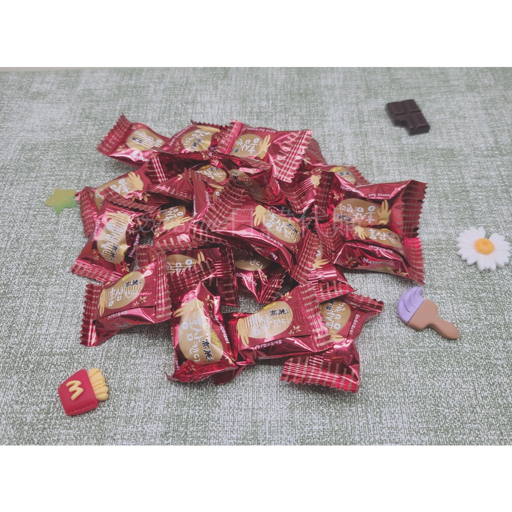 現貨 韓國 紅蔘糖 紅參糖 紅蔘 糖果 年節送禮 100g 南大門 散裝 夾鏈袋裝