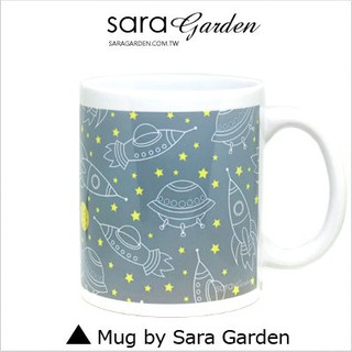 客製化 馬克杯 陶瓷杯 幽浮 星球 月亮 Sara Garden