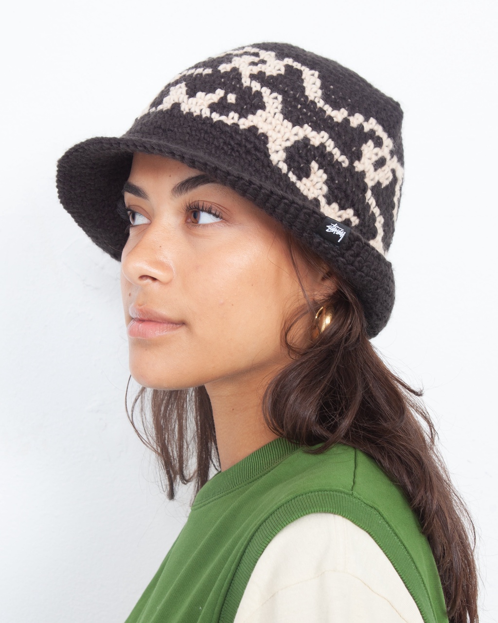 STUSSY 22AW SS-LINK KNIT BUCKET HAT-