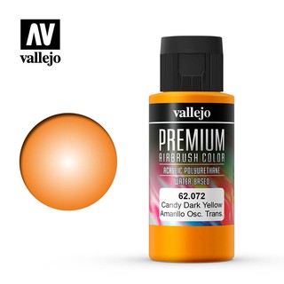 西班牙 Acrylicos Vallejo AV水漆 Premium 高階色彩 透明暗黃色 60ml 62072